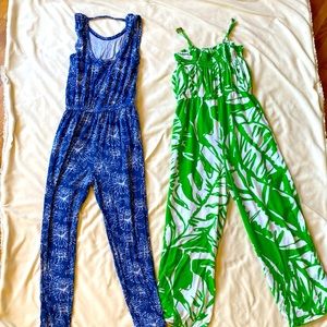 2 Girls Rompers: Tucker & Tate from Nordstrom and Lilly Pulitzer for Target Sz L